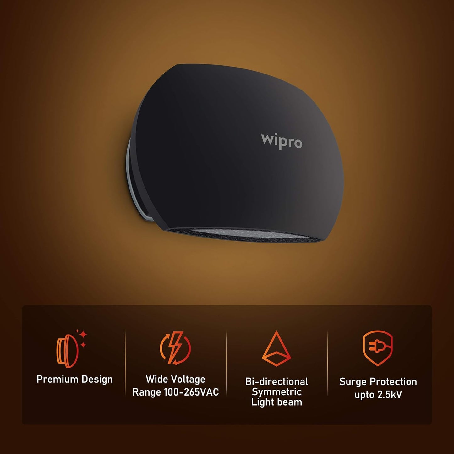 wipro Garnet Led Outdoor Wall Light