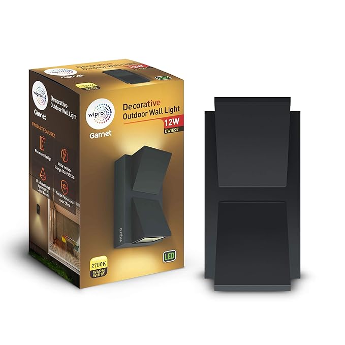 Wipro Garnet LED Outdoor Wall Light