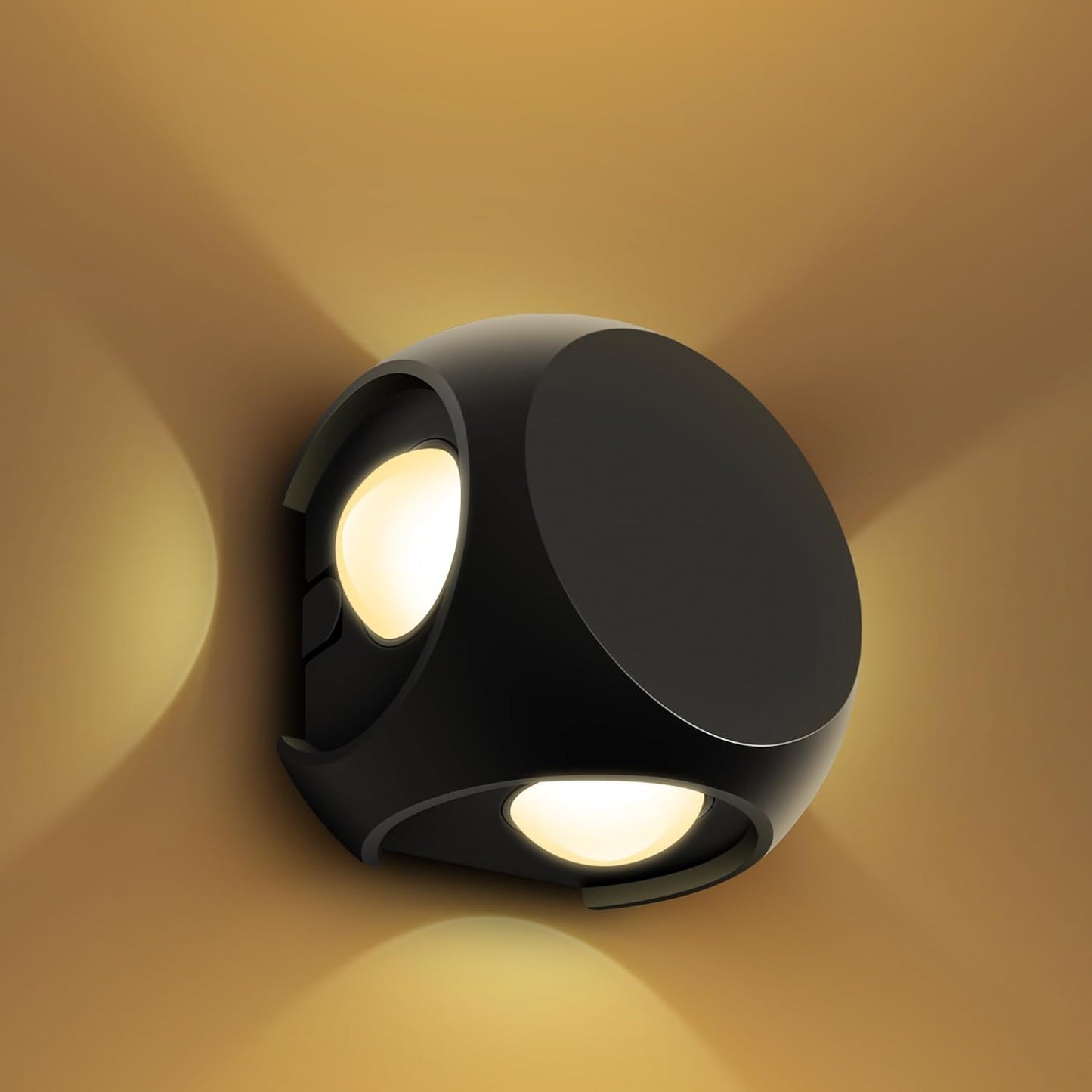 wipro Garnet 4 Watt 4 Ray Round Outdoor Wall Light