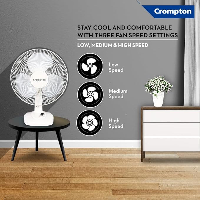 Crompton High Flo Waveplus Table Fan