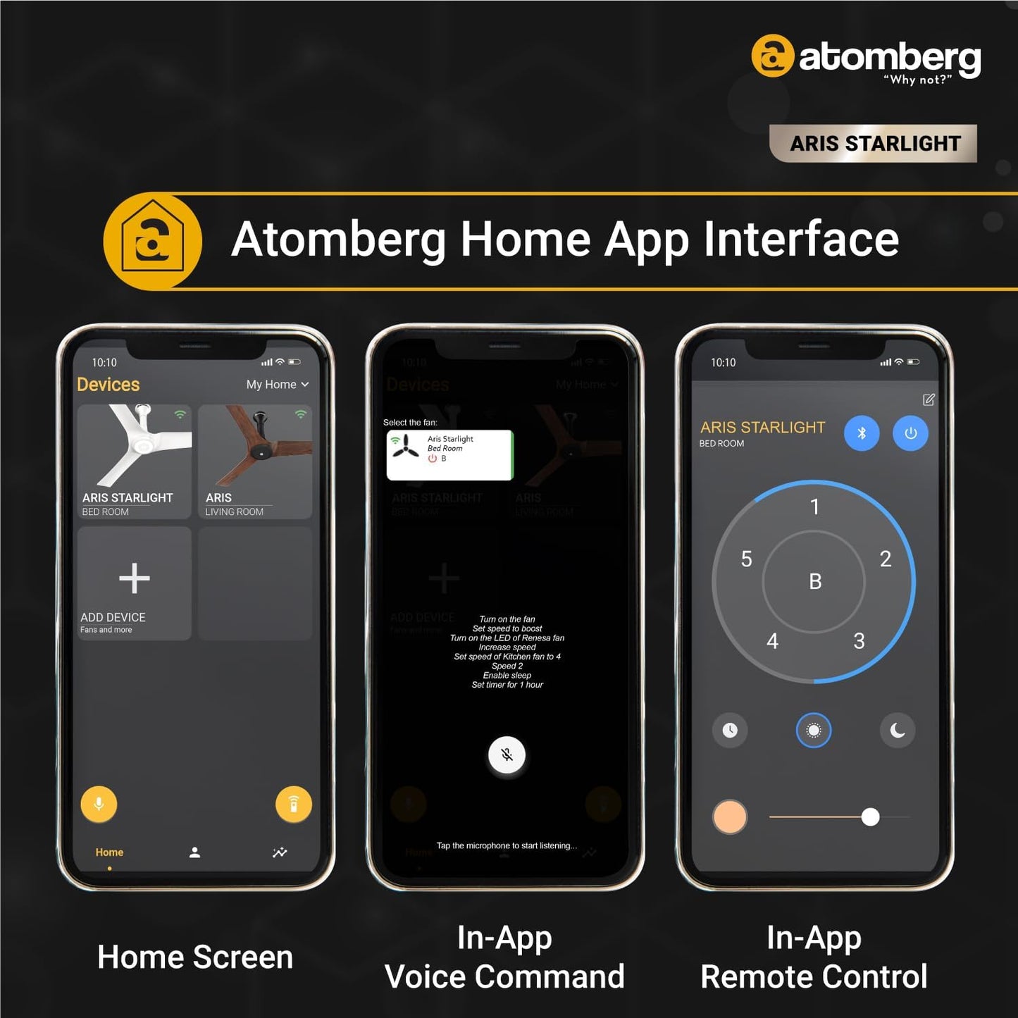 Atomberg Aris Starlight Ceiling Fan