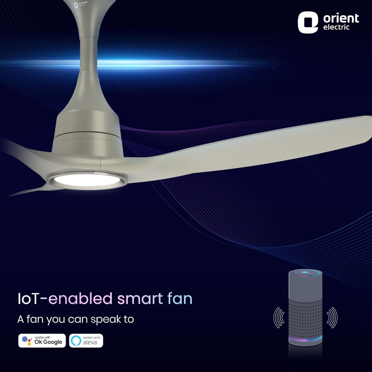 Orient Aerosense UNDERLIGHT BLDC Ceiling Fan