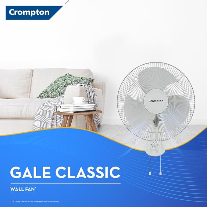 Crompton Gale Classic Wall Mount Fan