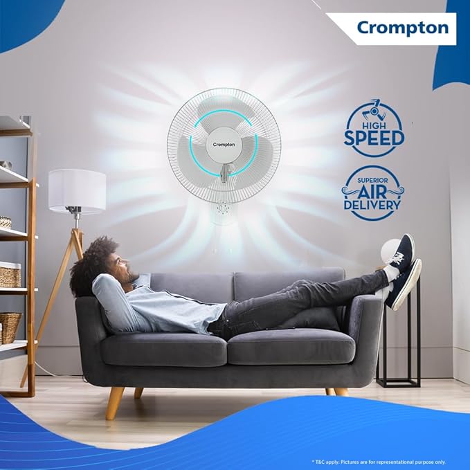 Crompton Gale Classic Wall Mount Fan