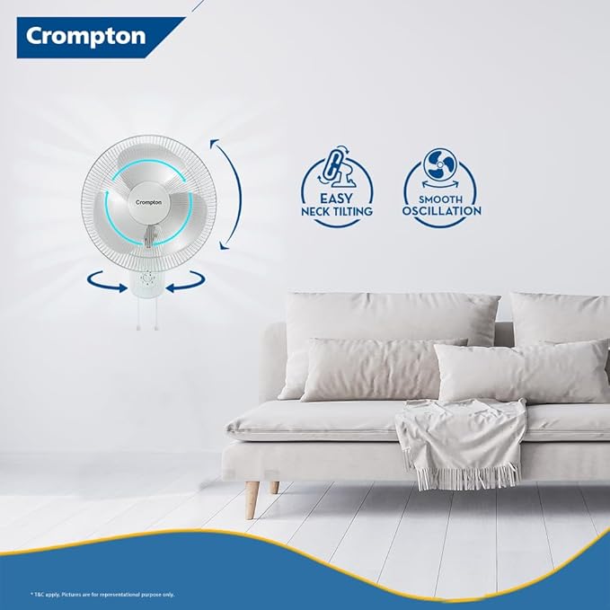 Crompton Gale Classic Wall Mount Fan