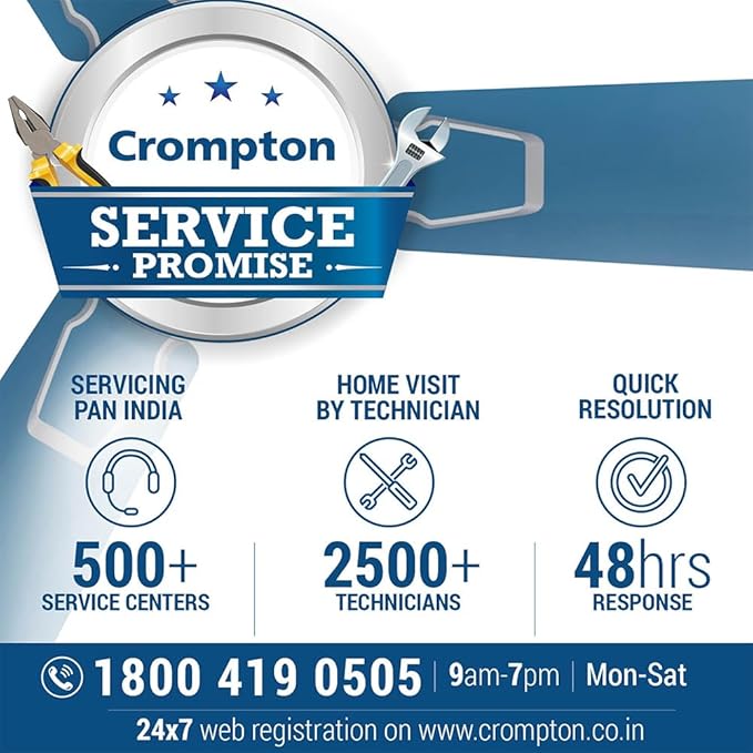 Crompton Gale Classic Wall Mount Fan