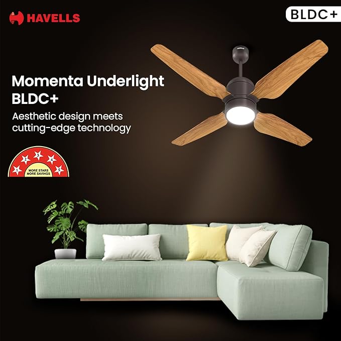 Havells 1200mm Momenta Underlight BLDC+ Ceiling Fan