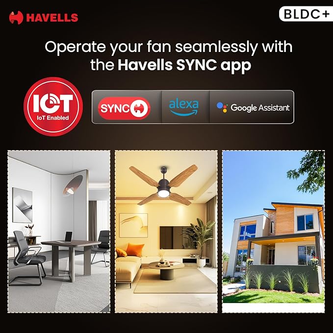 Havells 1200mm Momenta Underlight BLDC+ Ceiling Fan