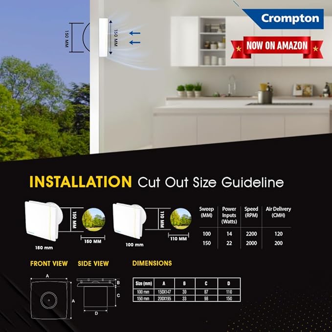 Crompton Mount Air New Exhaust Fan
