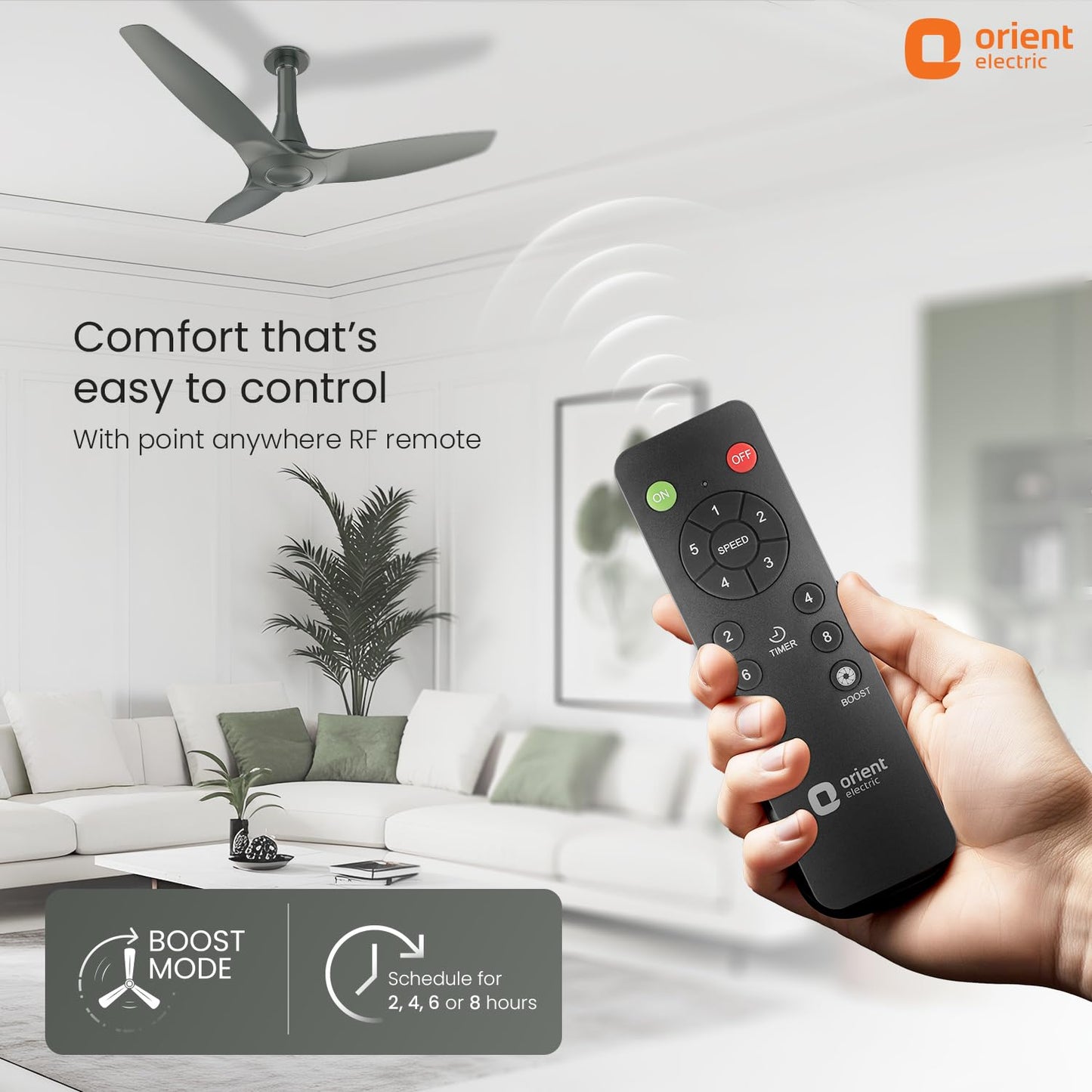 Orient Electric 1230 mm Aeroquiet Neu BLDC Ceiling fan