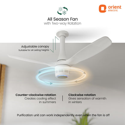 Orient Electric Aero O2 Oxygen Enriching BLDC Ceiling Fan