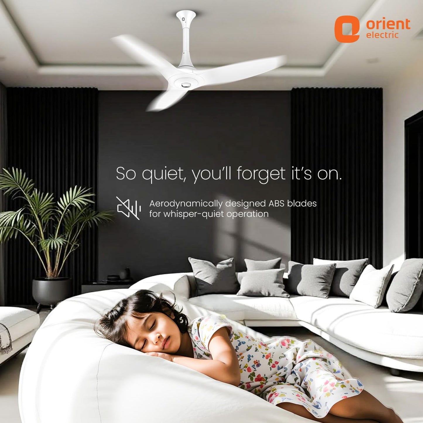 Orient Electric Aeroquiet 1200 mm Noiseless Premium Ceiling Fan