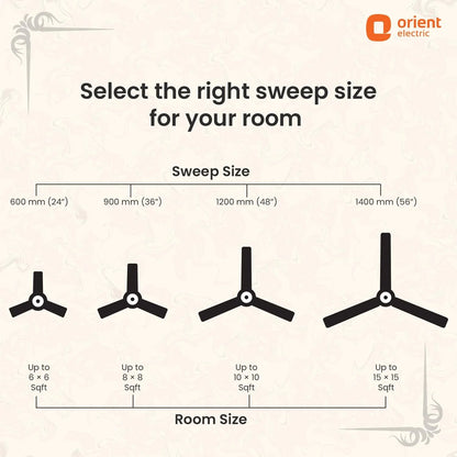 Orient Subaris Royal Premium Ceiling Fan 1300MM