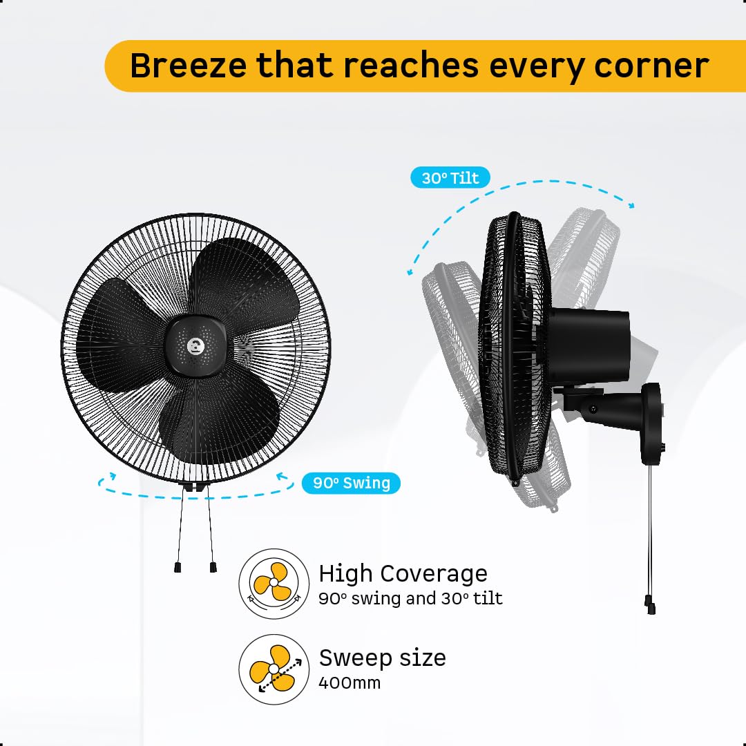 atomberg Renesa 400mm Wall Mount Fan