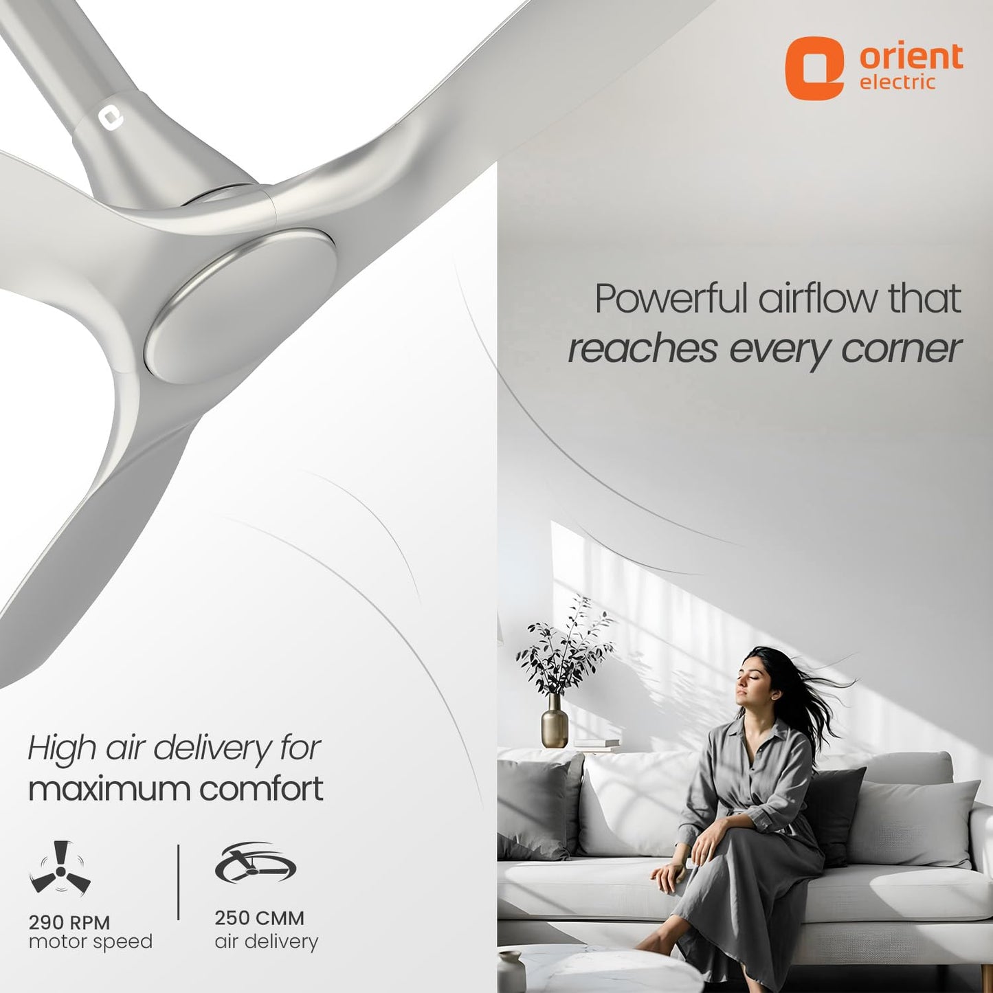 Orient Electric 1200 mm Aerosleek Ceiling Fan