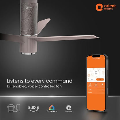 Orient Electric 1200 mm Aeroslim BLDC Ceiling Fan with Underlight, IoT &amp; Remote