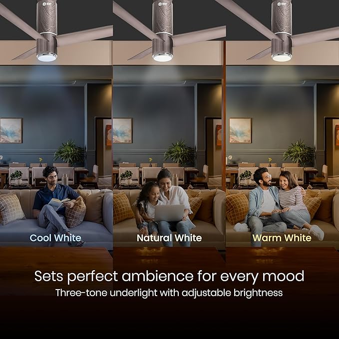 Orient Electric 1200 mm Aeroslim BLDC Ceiling Fan with Underlight, IoT &amp; Remote