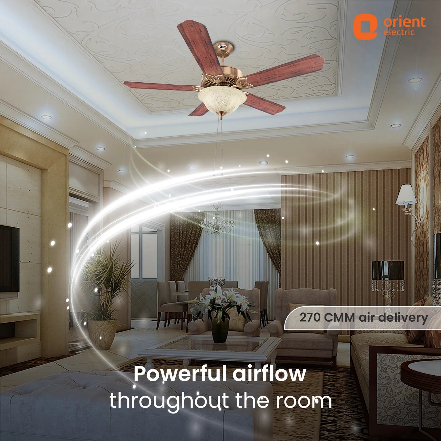 Orient Subaris Solo Underlight Ceiling Fan