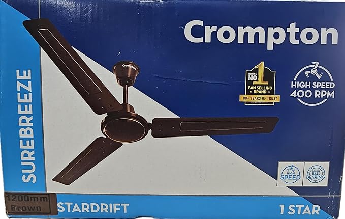 Crompton SUPERBREEZE STARDRIFT 1200 MM CEILING FAN 1 STAR