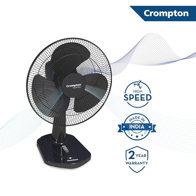 Crompton HighSpeed Torpedo Table Fan