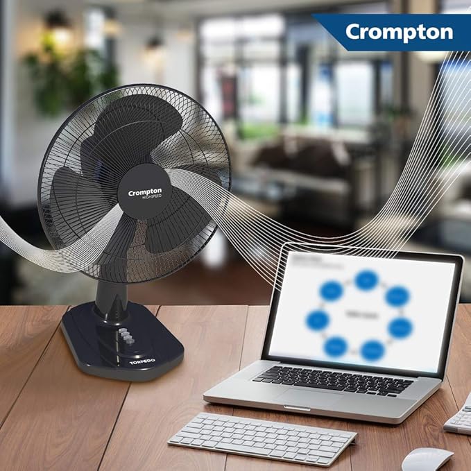 Crompton HighSpeed Torpedo Table Fan