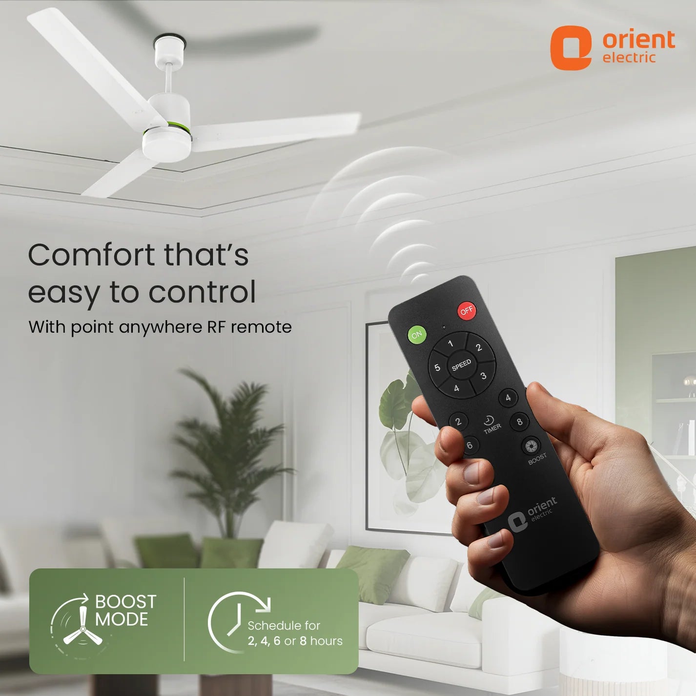 Orient Ecotech Volt BLDC Ceiling Fan With Remote